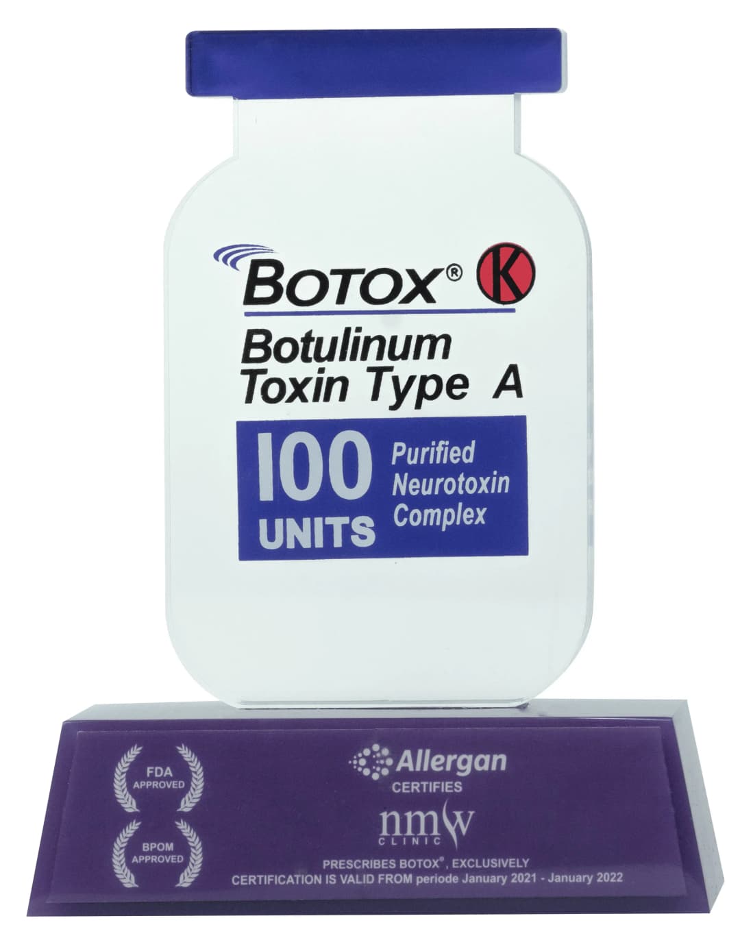 NMW Klinik dengan bangga menerima penghargaan sebagai preskriber eksklusif BOTOX® di Indonesia.